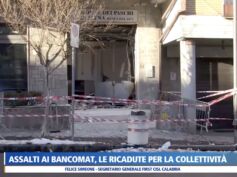 Assalti ai bancomat, First Cisl Calabria: il fenomeno rischia di alimentare la desertificazione bancaria, serve un Osservatorio regionale