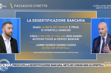Desertificazione bancaria, Colombani ad Agorà: servono programmi di educazione digitale e Osservatori sull’attività bancaria