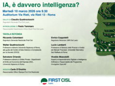 Intelligenza artificiale, convegno First Cisl Lazio il 10 marzo a Roma
