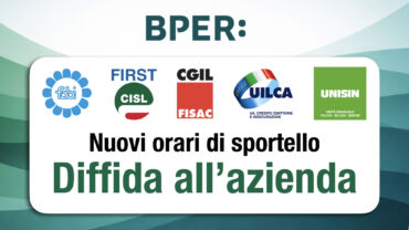 Gruppo Bper, nuovi orari di sportello: i sindacati diffidano l’azienda