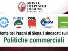 Mps, i sindacati sulle politiche commerciali