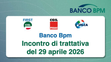 Banco Bpm, incontro di trattativa del 29 aprile 2026