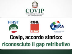 Covip, accordo storico: riconosciuto il gap retributivo