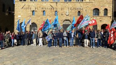 CR Volterra, altissima adesione allo sciopero dei lavoratori per il rinnovo del contratto integrativo