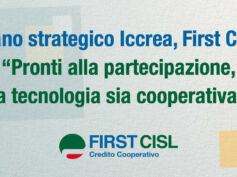 Piano strategico Iccrea, First Cisl: pronti alla partecipazione, la tecnologia sia cooperativa