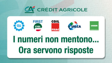 Crédit Agricole Italia, i sindacati: i numeri non mentono, ora servono risposte