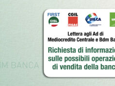 Bdm Banca, i sindacati scrivono per chiedere informazioni in merito alle possibili operazioni di vendita della banca