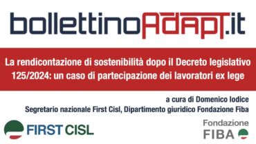 La rendicontazione di sostenibilità dopo il Decreto legislativo 125/2024: un caso di partecipazione dei lavoratori ex lege