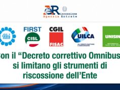 Ader, i sindacati: con il Decreto correttivo Omnibus si limitano gli strumenti di riscossione all’Ente nazionale di riscossione