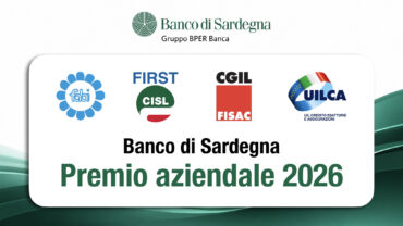 Banco di Sardegna, raggiunta l’intesa sul premio aziendale 2026