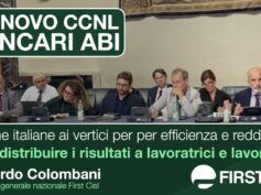 Banche, Colombani: italiane ai vertici per efficienza e redditività, ora vanno redistribuiti i risultati a lavoratrici e lavoratori