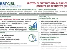 Contratto Bcc, First Cisl: con aumento da 518 euro giusta redistribuzione, coerente con inflazione e risultati del settore