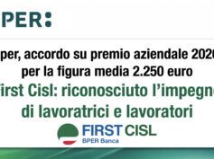 Bper, accordo su premio aziendale 2026: per la figura media 2.250 euro. First Cisl: riconosciuto l’impegno di lavoratrici e lavoratori