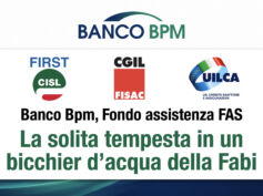 Banco Bpm, Fondo assistenza Fas: la solita tempesta in un bicchier d’acqua della Fabi