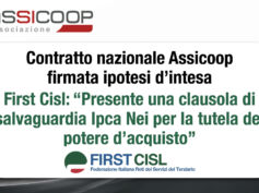 Contratto nazionale Assicoop, firmata l’ipotesi d’intesa